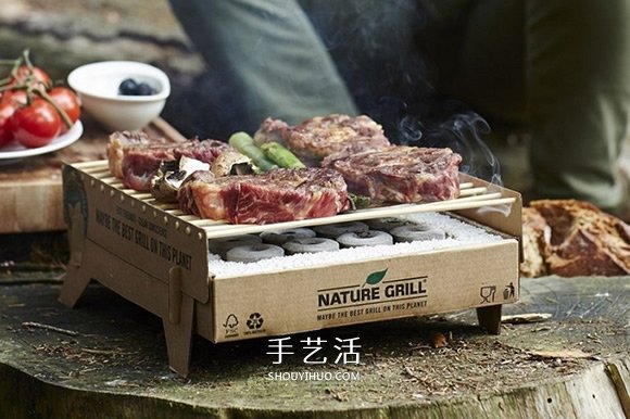 這樣烤肉比較環(huán)保 紙與竹子制作的拋棄式烤爐 -  rpnrmr.com