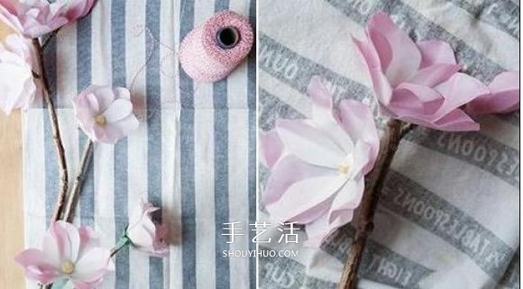 教師節(jié)木蘭花的制作 紙木蘭花的做法圖解 -  rpnrmr.com