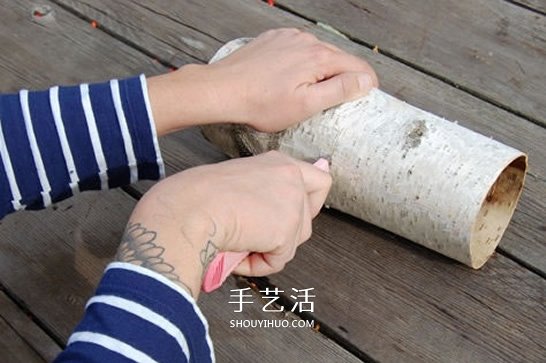 白樺樹皮手工制作花瓶 自制田園風(fēng)花瓶的方法 -  rpnrmr.com