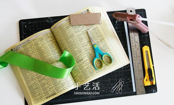 舊電話本改造便簽夾 花叢便簽夾DIY制作教程 -  rpnrmr.com