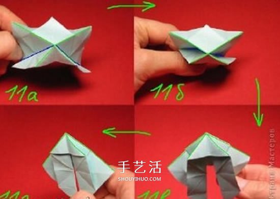 綠蘿魔靈花球的折法圖解 折紙綠蘿魔靈花球教程 -  rpnrmr.com