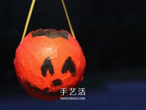 廢報(bào)紙做南瓜燈的方法 簡(jiǎn)易幼兒南瓜燈制作教程 -  rpnrmr.com
