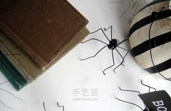 萬圣節(jié)蜘蛛便簽夾DIY 鐵絲手工制作可愛小蜘蛛 -  rpnrmr.com