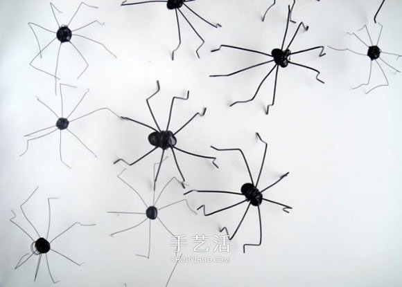 萬圣節(jié)蜘蛛便簽夾DIY 鐵絲手工制作可愛小蜘蛛 -  rpnrmr.com