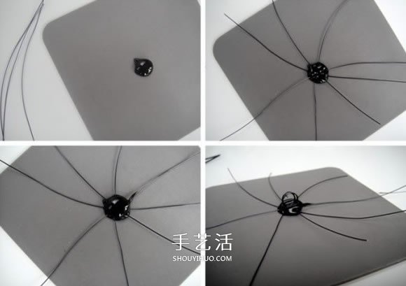 萬圣節(jié)蜘蛛便簽夾DIY 鐵絲手工制作可愛小蜘蛛 -  rpnrmr.com