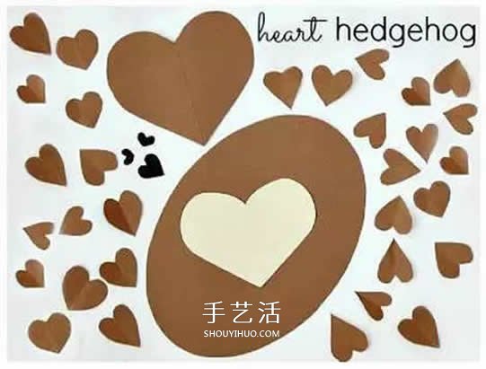 愛心卡紙拼貼小動物 卡紙小動物的做法大全 -  rpnrmr.com