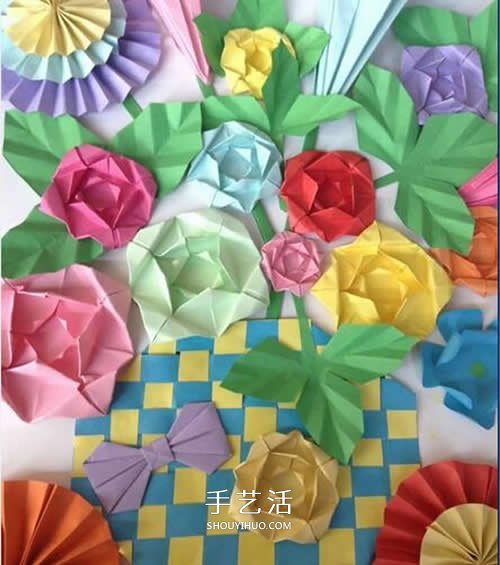 簡(jiǎn)單薔薇花的折法圖解 怎么折紙薔薇花的方法 -  rpnrmr.com