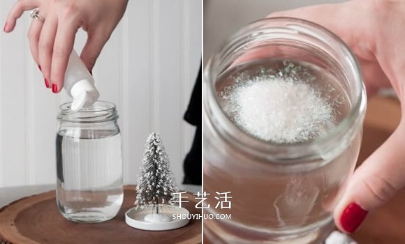 自制雪景玻璃瓶的方法 浪漫雪景擺飾DIY教程 -  rpnrmr.com