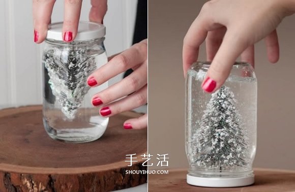 自制雪景玻璃瓶的方法 浪漫雪景擺飾DIY教程 -  rpnrmr.com