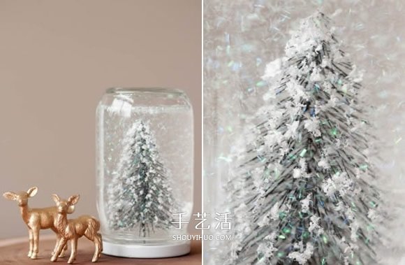 自制雪景玻璃瓶的方法 浪漫雪景擺飾DIY教程 -  rpnrmr.com