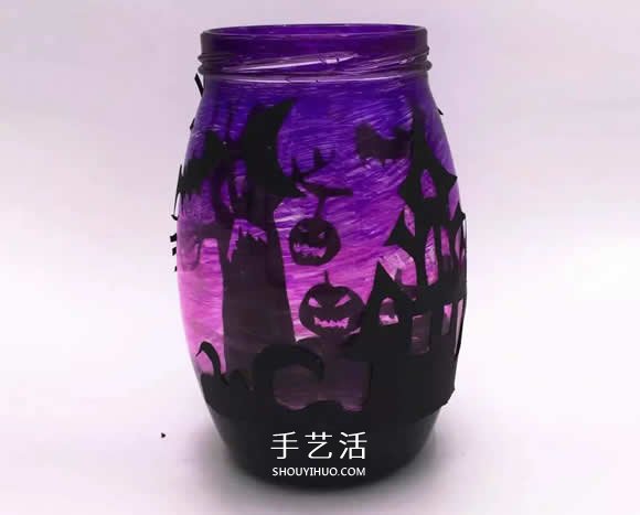 萬圣節(jié)玻璃燈籠DIY教程 恐怖城堡燈飾手工制作 -  rpnrmr.com