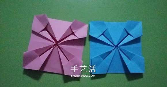 八角花籃的折法圖解 怎么四個(gè)折紙花籃步驟圖 -  rpnrmr.com