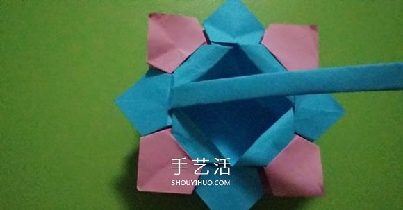 八角花籃的折法圖解 怎么四個(gè)折紙花籃步驟圖 -  rpnrmr.com