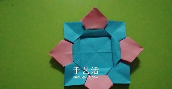 八角花籃的折法圖解 怎么四個(gè)折紙花籃步驟圖 -  rpnrmr.com