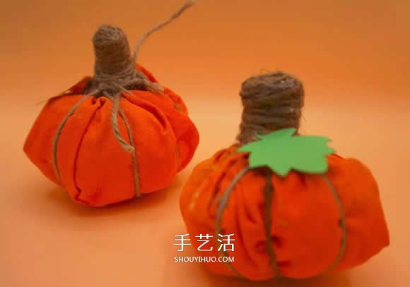 簡單布藝小南瓜的制作 幼兒手工做南瓜的教程 -  rpnrmr.com