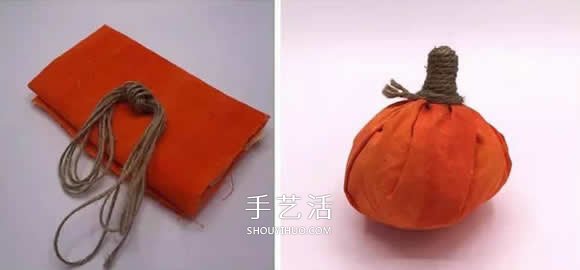簡單布藝小南瓜的制作 幼兒手工做南瓜的教程 -  rpnrmr.com