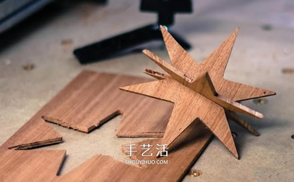 浪漫星光裝飾手工制作 木板制作星星掛飾教程 -  rpnrmr.com
