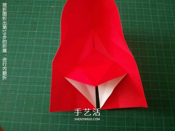 圣誕鶴的折法圖解教程 折紙圣誕紙鶴的方法 -  rpnrmr.com