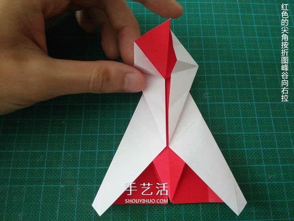 圣誕鶴的折法圖解教程 折紙圣誕紙鶴的方法 -  rpnrmr.com