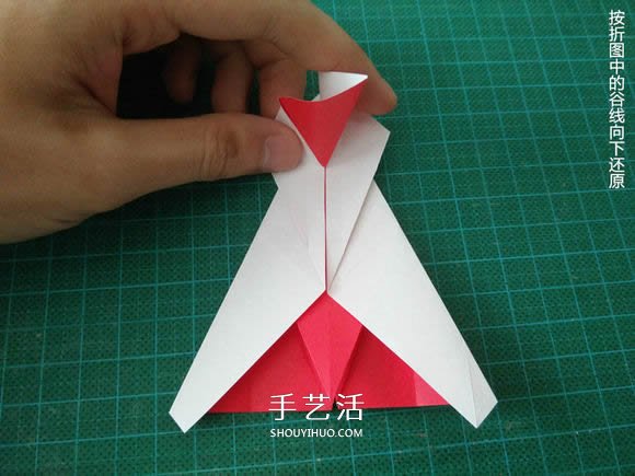 圣誕鶴的折法圖解教程 折紙圣誕紙鶴的方法 -  rpnrmr.com