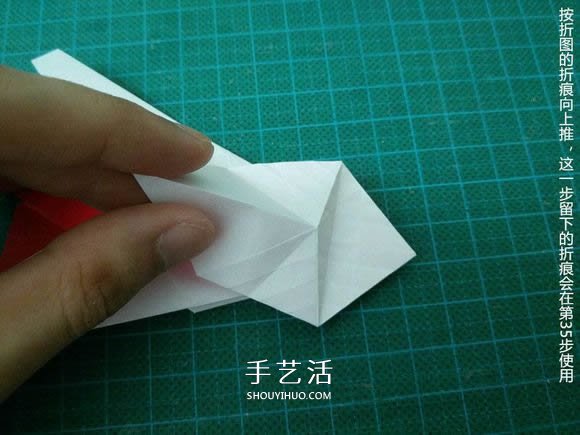 圣誕鶴的折法圖解教程 折紙圣誕紙鶴的方法 -  rpnrmr.com