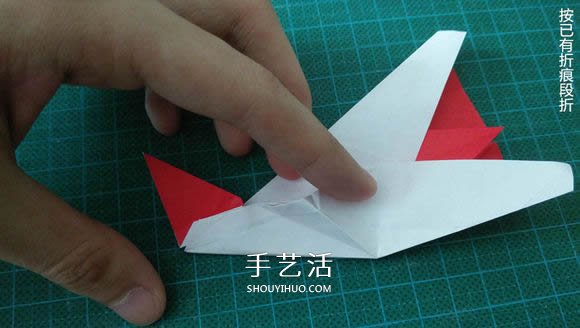 圣誕鶴的折法圖解教程 折紙圣誕紙鶴的方法 -  rpnrmr.com