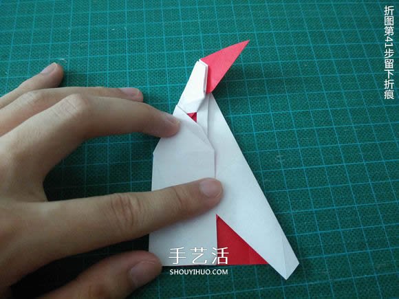 圣誕鶴的折法圖解教程 折紙圣誕紙鶴的方法 -  rpnrmr.com
