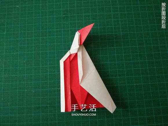 圣誕鶴的折法圖解教程 折紙圣誕紙鶴的方法 -  rpnrmr.com