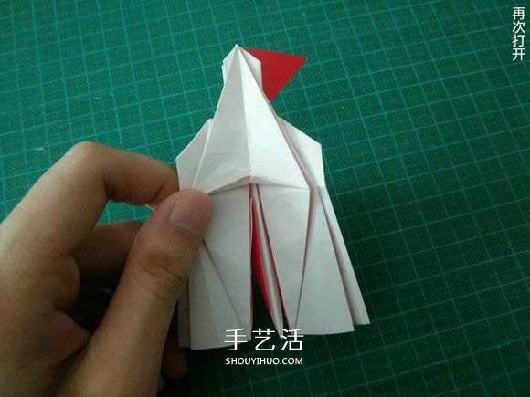 圣誕鶴的折法圖解教程 折紙圣誕紙鶴的方法 -  rpnrmr.com