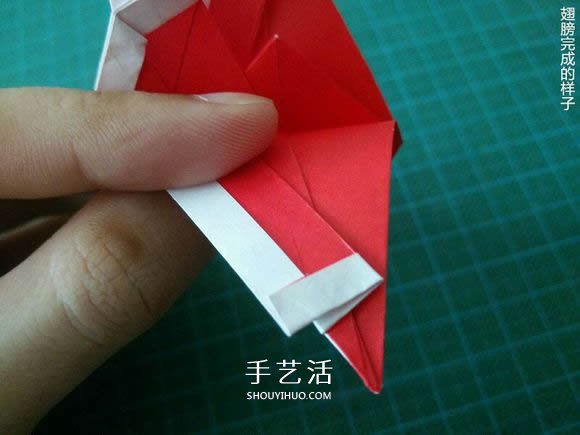 圣誕鶴的折法圖解教程 折紙圣誕紙鶴的方法 -  rpnrmr.com