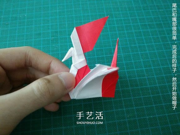 圣誕鶴的折法圖解教程 折紙圣誕紙鶴的方法 -  rpnrmr.com