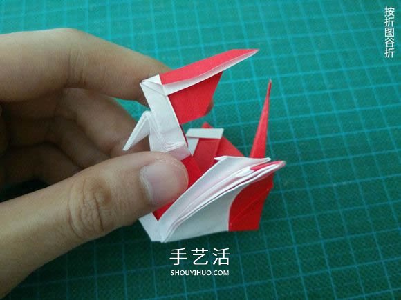 圣誕鶴的折法圖解教程 折紙圣誕紙鶴的方法 -  rpnrmr.com