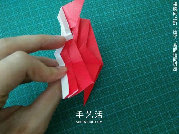 圣誕鶴的折法圖解教程 折紙圣誕紙鶴的方法 -  rpnrmr.com