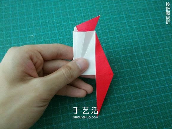 圣誕鶴的折法圖解教程 折紙圣誕紙鶴的方法 -  rpnrmr.com