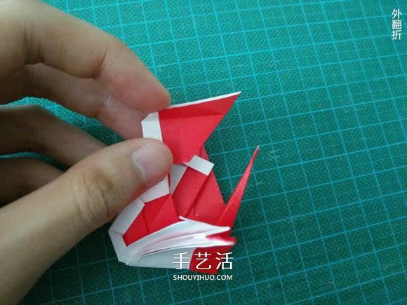 圣誕鶴的折法圖解教程 折紙圣誕紙鶴的方法 -  rpnrmr.com