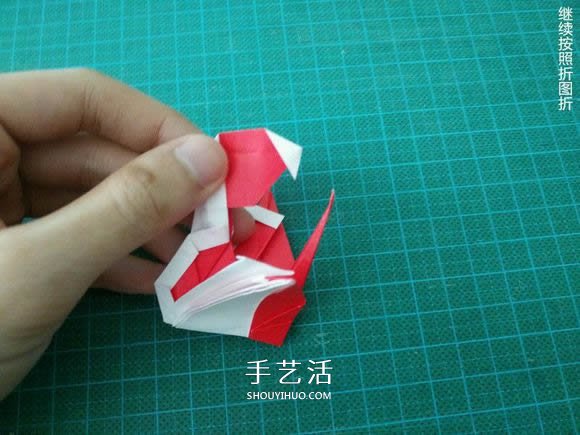 圣誕鶴的折法圖解教程 折紙圣誕紙鶴的方法 -  rpnrmr.com