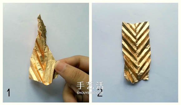 錫箔紙折紙樹葉項鏈墜 兒童項鏈手工折紙圖解 -  rpnrmr.com
