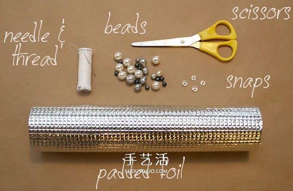 鋁箔防潮墊手工制作漂亮手拿包的方法圖解 -  rpnrmr.com