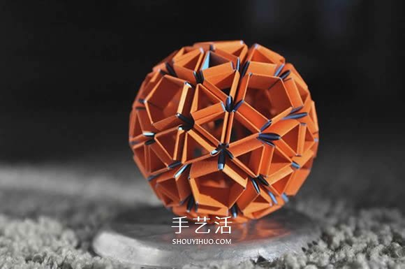 手工折紙Snapology球 用紙條折球體步驟圖解 -  rpnrmr.com