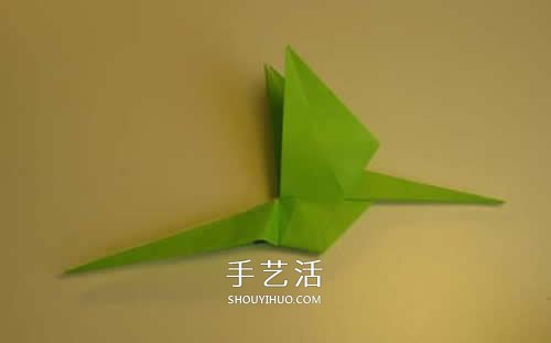 手工折紙翼龍的步驟圖 翼龍的折法圖解過程 -  rpnrmr.com