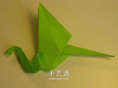 手工折紙翼龍的步驟圖 翼龍的折法圖解過程 -  rpnrmr.com