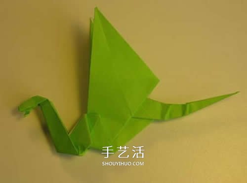 手工折紙翼龍的步驟圖 翼龍的折法圖解過程 -  rpnrmr.com