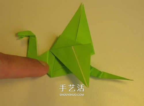 手工折紙翼龍的步驟圖 翼龍的折法圖解過程 -  rpnrmr.com