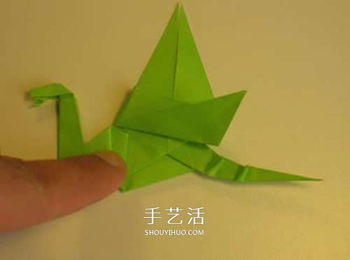 手工折紙翼龍的步驟圖 翼龍的折法圖解過程 -  rpnrmr.com