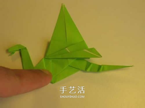 手工折紙翼龍的步驟圖 翼龍的折法圖解過程 -  rpnrmr.com