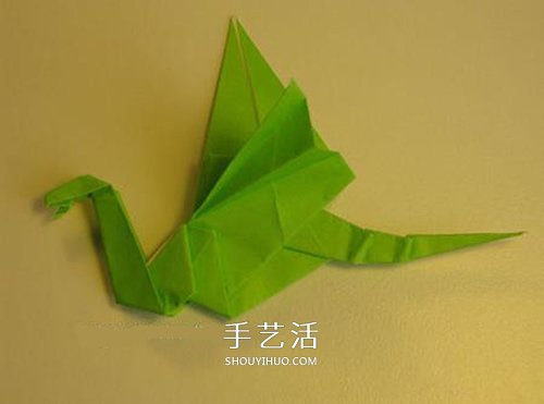 手工折紙翼龍的步驟圖 翼龍的折法圖解過程 -  rpnrmr.com