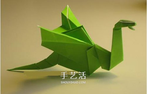 手工折紙翼龍的步驟圖 翼龍的折法圖解過程 -  rpnrmr.com
