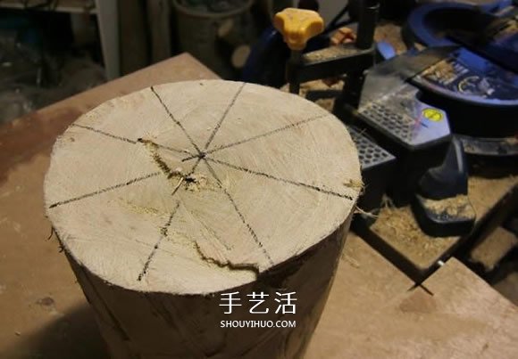 原木制作粗獷啤酒杯 自制大號啤酒杯的過程 -  rpnrmr.com