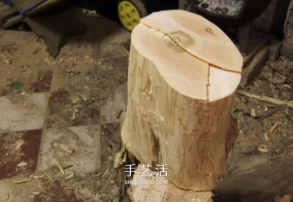 原木制作粗獷啤酒杯 自制大號啤酒杯的過程 -  rpnrmr.com