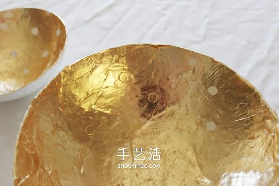 漂亮的首飾盤手工制作 自制金色首飾盤DIY教程 -  rpnrmr.com